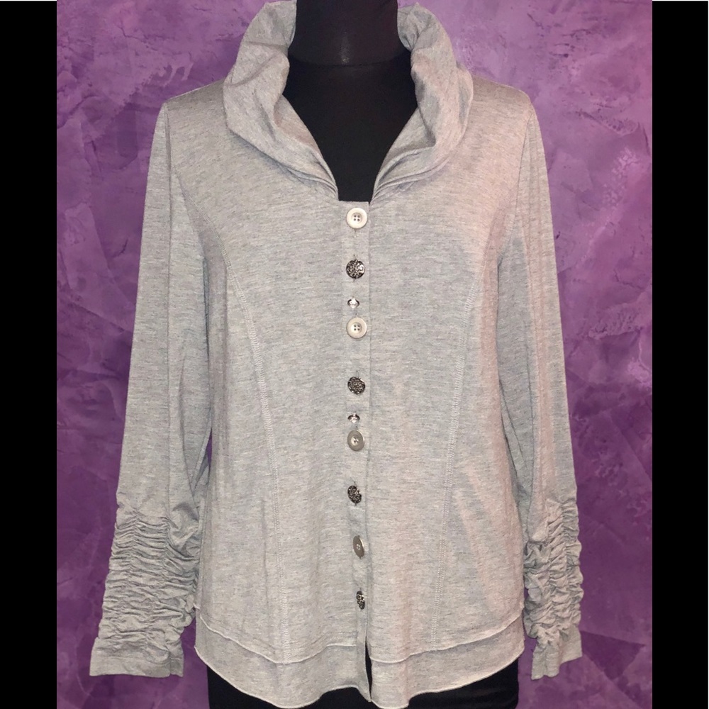 Brand new sweater with detailed buttons & sleeves